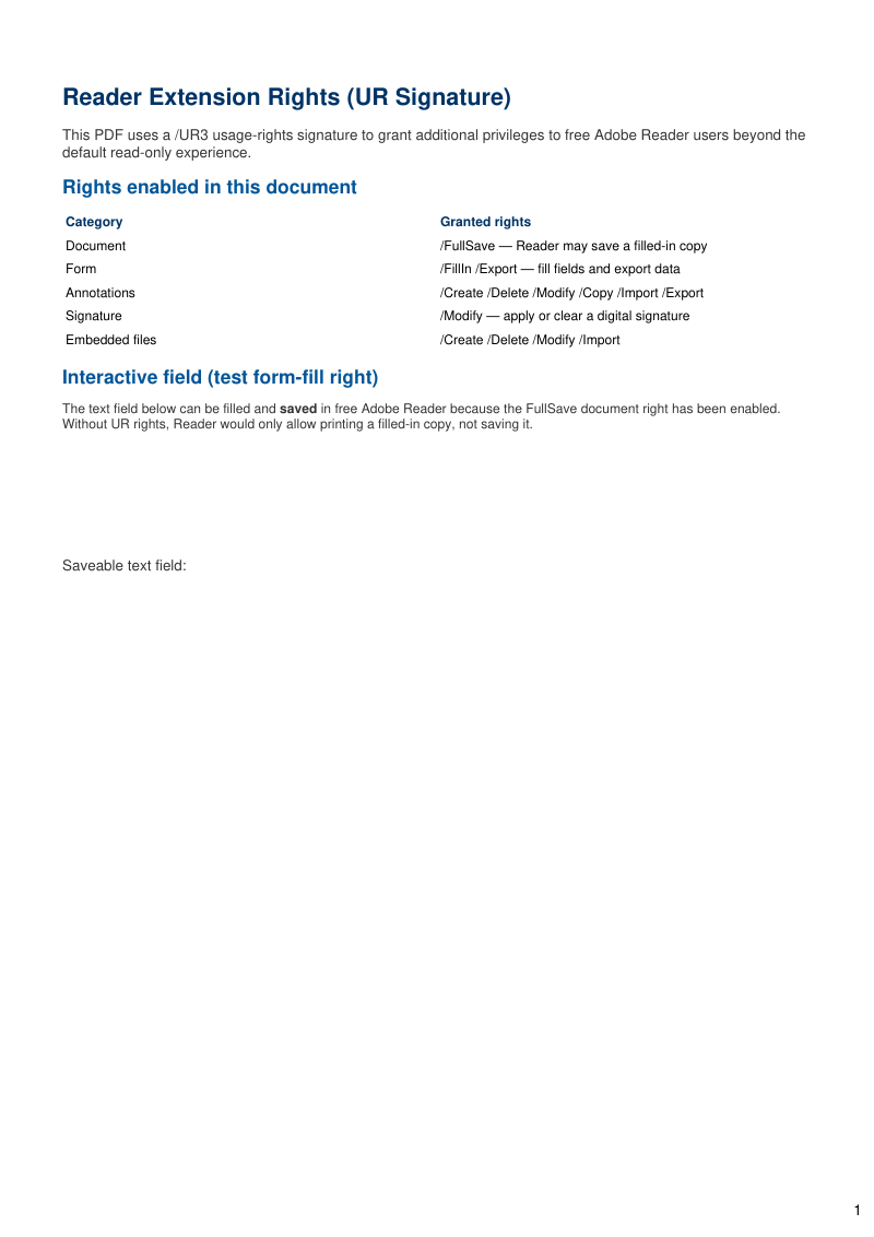 Page 1 of E061_user_rights_reader_extensions.pdf